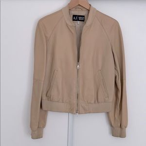 Armani Jeans Tan Bomber Jacket